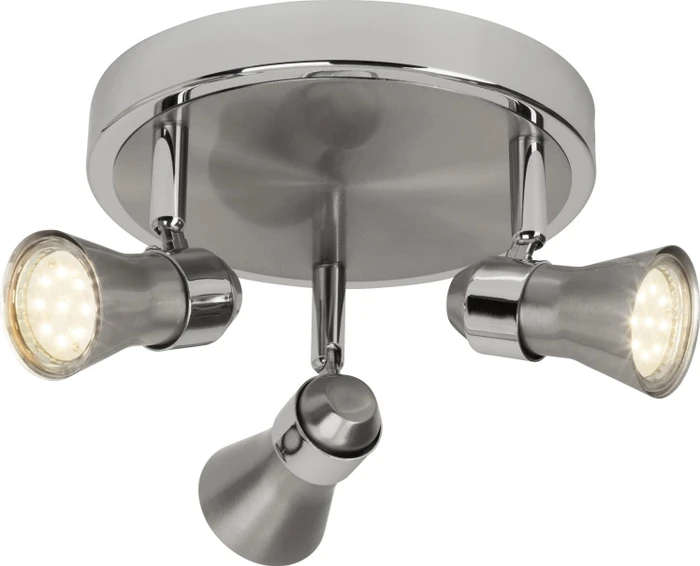 Brilliant Sanny Spot 3-flammig eisen/chrom