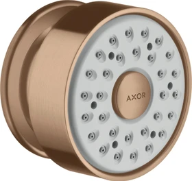 Hansgrohe Axor Seitenbrause rund 1jet brushed red gold