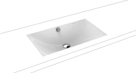Kaldewei Silenio 3047 Unterbauwaschtisch 63.4x39.1cm, Perl-Effekt, schwarz matt 100