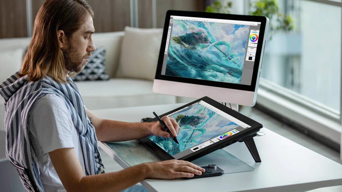 Huion Kamvas Pro 24 (4K), Silvery Frost