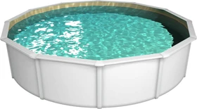 Steinbach Nuovo de Luxe II Stahlwandpool Set rund 550x120cm sand