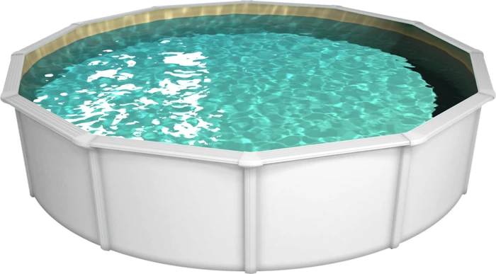 Steinbach Nuovo de Luxe II Stahlwandpool Set rund 550x120cm sand