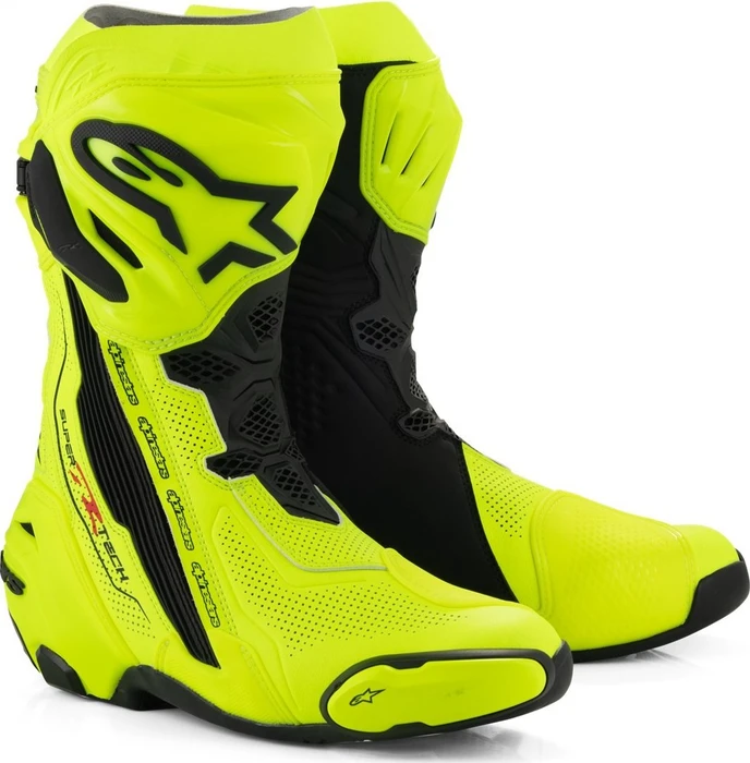 Alpinestars Supertech R Vented Motorradstiefel schwarz/gelb (2220121-551)