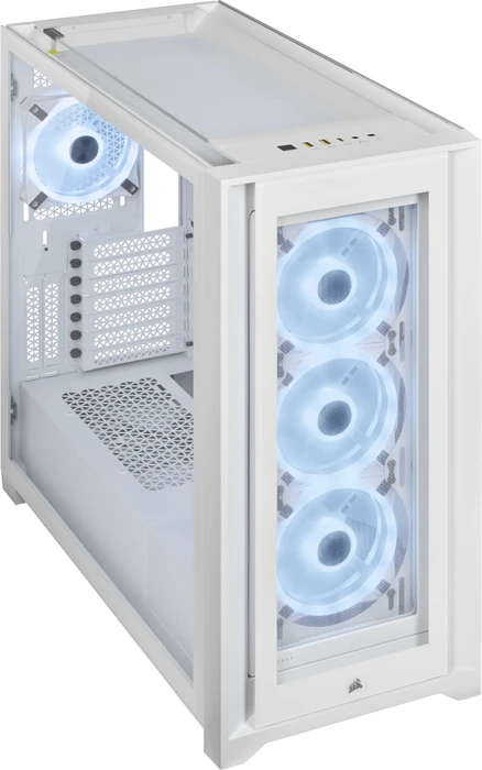 Corsair iCue 5000X RGB QL Edition, weiß, Glasfenster