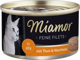 Finnern Miamor Feine Filets Thunfisch und Wachtelei, 2.40kg (24x 100g)
