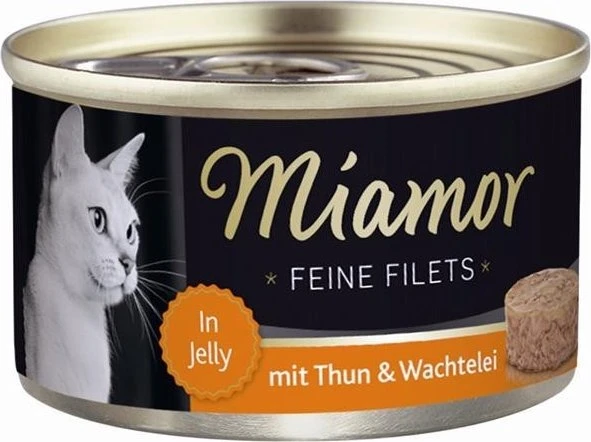 Finnern Miamor Feine Filets Thunfisch und Wachtelei, 2.40kg (24x 100g)