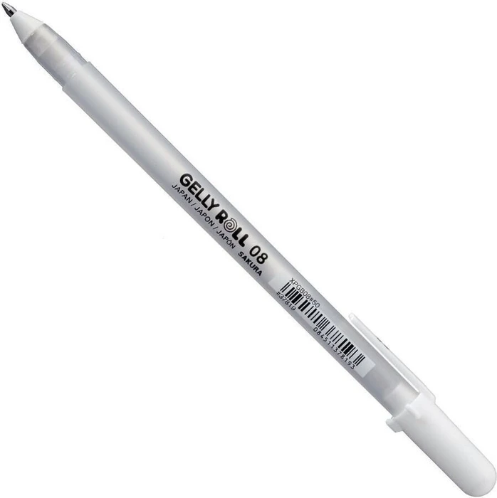 Sakura Gelly Roll 08 M Gelroller (Mine) weiß/transparent