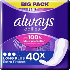 Always Dailies Extra Protect long plus, 40 Stück