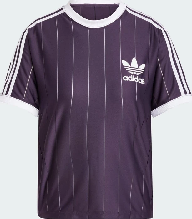 adidas Adicolor 3-Streifen Pinstripe T-Shirt kurzarm aurora black (Damen)