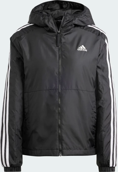 adidas Essentials 3-Streifen Insulated Hooded Jacke schwarz (Damen)