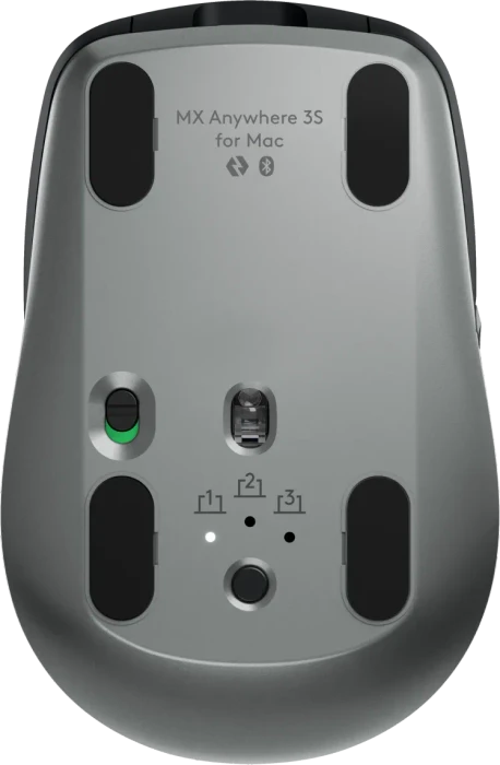 Logitech MX Anywhere 3S for Mac Space Gray, schwarz/grau, Logi Bolt, USB/Bluetooth