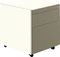 mauser Rollcontainer line, 570x600mm, 1x Utensilienauszug, 1x Materialschublade, 1x Hängeregistratur, reinweiß/beigegrau Vorschaubild