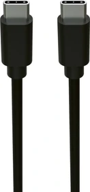 Ansmann USB-C Kabel, USB 3.0, 5Gb/s, 60W PD 3.0, USB-C Stecker auf USB-C Stecker, schwarz, 1.2m (1700-0121)
