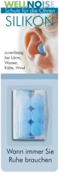 Wellneuss Wellnoise Ohrstopfen im Blister blau, 6 Stück