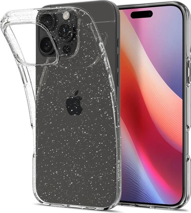 Spigen Liquid Crystal Glitter für Apple iPhone 16 Pro Crystal Quartz