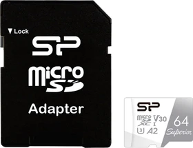 Silicon Power Superior R100/W80 64GB Kit, UHS-I U3, A2, Class 10