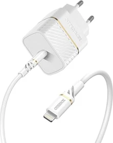 Otterbox USB-C Wandladegerät Premium 20W (EU) + Standardkabel Lightning/USB-C Cloud Dust White