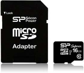 Silicon Power Superior R90/W45 16GB Kit, UHS-I, Class 10 (SP016GBSTHDU1V10-SP)