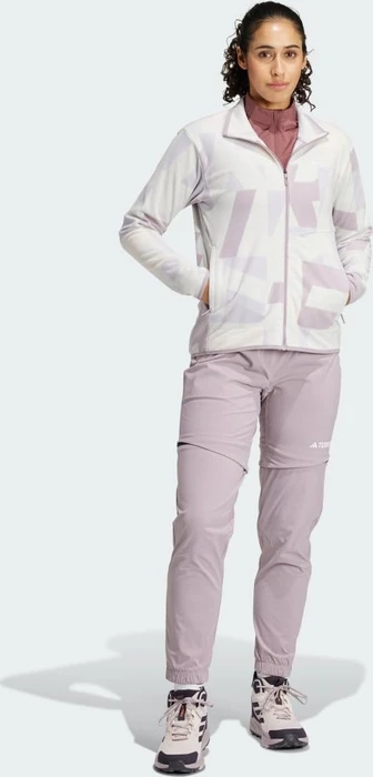 adidas Terrex Multi Printed Fleece Jacke grey one/preloved fig (Damen)