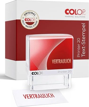 COLOP Printer 20 LGT Textstempel, 38x14mm, rot