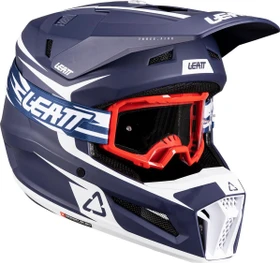 Leatt Moto 3.5 matt blau/weiß/rot