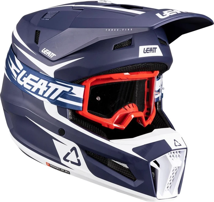 Leatt Moto 3.5 matt blau/weiß/rot