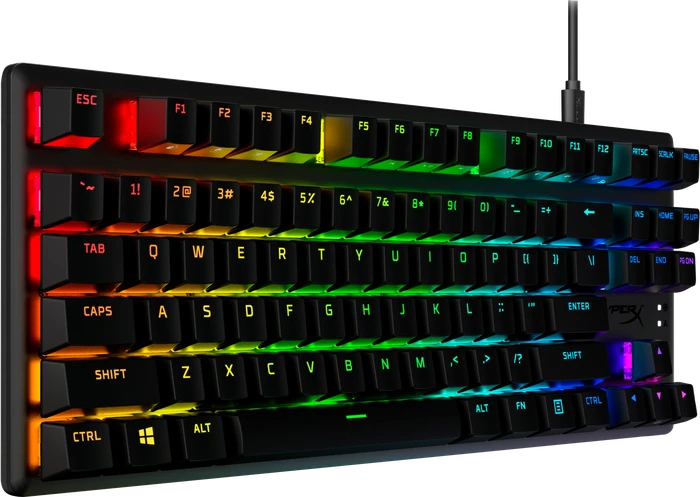 HP HyperX Alloy Origins Core, PBT, LEDs RGB, HyperX BLUE, USB, US