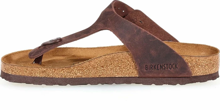 Birkenstock Gizeh Nubukleder habana (Damen)