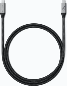 Satechi USB4 Pro Kabel, 40Gb/s, 240W PD, USB-C Stecker auf USB-C Stecker, Space Grey, 120cm (ST-YU4120M)