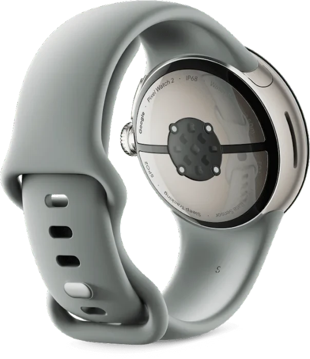 Google Pixel Watch 2 (LTE) Champagne Gold mit Sportarmband Hazel