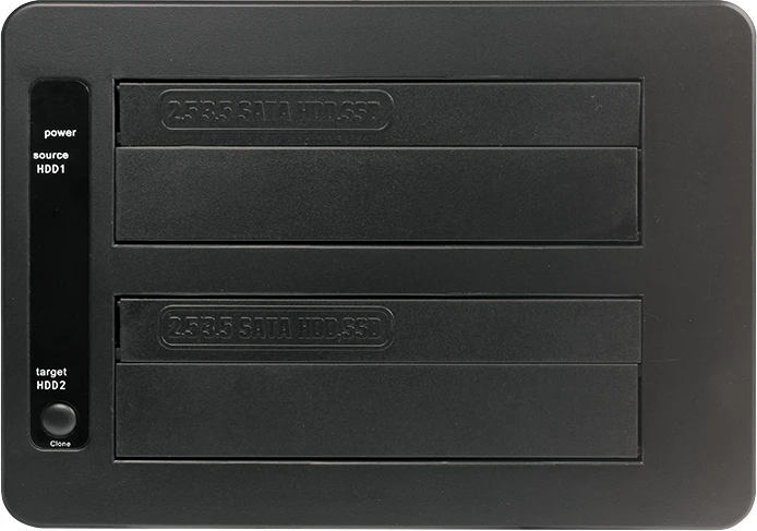 LogiLink USB 3.0 2-Bay für 2.5"/3.5" SATA HDD/SSD, schwarz, USB-B 3.0