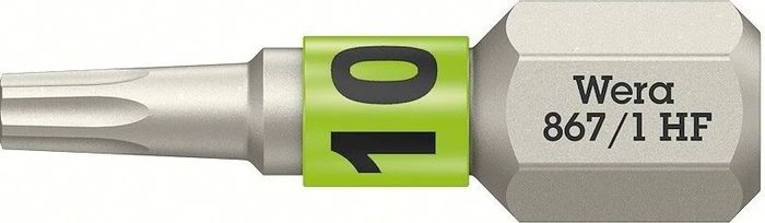 Wera 867/1 HF Torx Bit 1/4", T10x25mm, 1 Stück