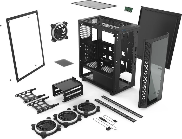 Endorfy SilentiumPC Signum SG1X TG RGB, Glasfenster