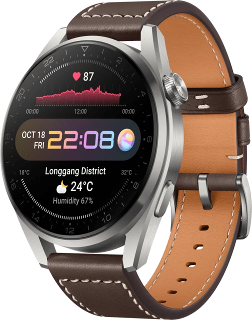 Huawei Watch 3 Pro Classic silber/braun