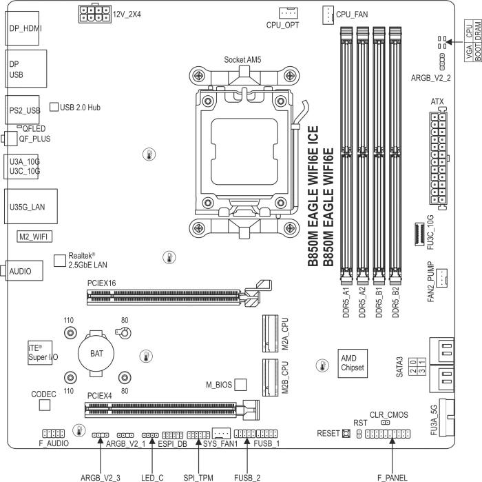 GIGABYTE B850M EAGLE WIFI6E (AMD AM5)