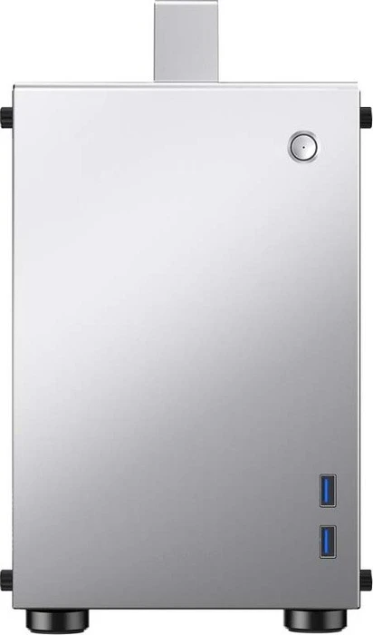 Jonsbo T8, silber, Glasfenster, Mini-ITX