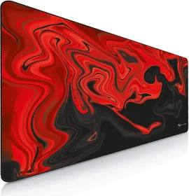 Nyfter Nyfpad XXL Liquid Premium Gaming Mousepad, 900x500mm, Design schwarz/rot