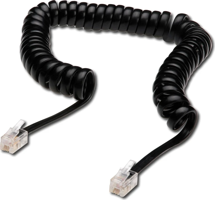 Digitus Telefonkabel 1x RJ10-Stecker 4p4c - 1x RJ10-Stecker 4p4c 4m schwarz