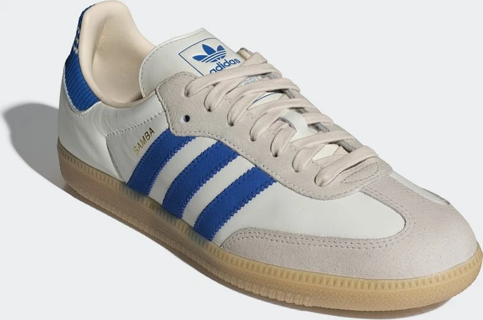 adidas Samba OG cloud white/blue/gum