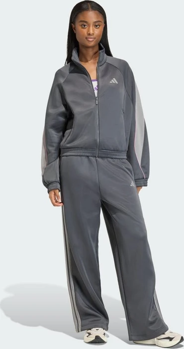 adidas Stadium Trainingsjacke grey six/charcoal solid grey/st tropic bloom (Damen)