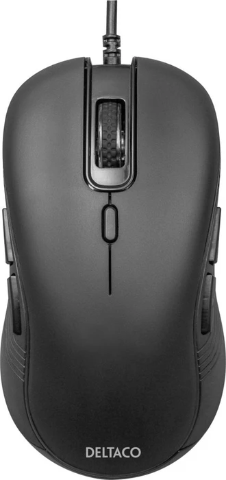 Deltaco Silent Wired Ambidextrous Mouse schwarz, USB