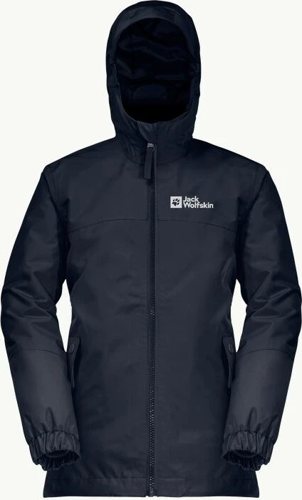Jack Wolfskin Girls Iceland 3in1 Funktionsjacke night blue (Junior)