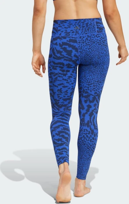 adidas All Me Allover Print Hose 7/8 semi lucid blue/legend ink (Damen)