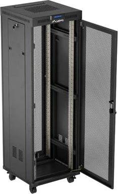 Lanberg 19" Rackschrank 37HE, LCD, freistehend, Flat Pack, Gitternetztür, IP20, RAL 9004, 600mm tief