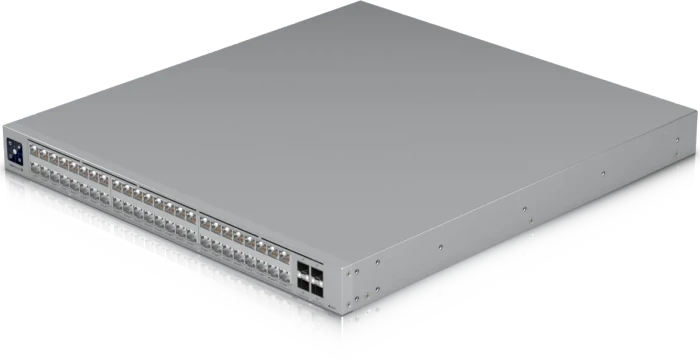 Ubiquiti UniFiSwitch Pro XG 48 PoE Rackmount 10G Managed Switch, 48x RJ-45, 4x SFP28, 1080W PoE++