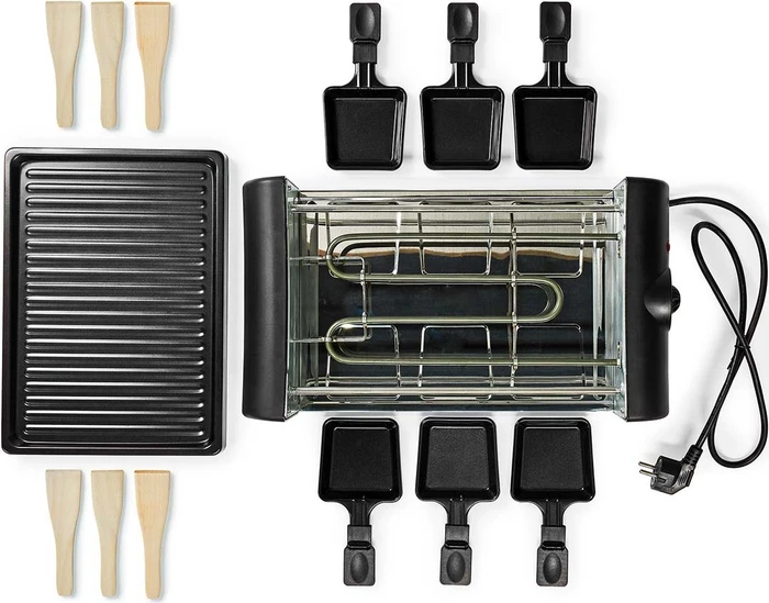 Nedis FCRA220FBK6 Gourmet Raclette