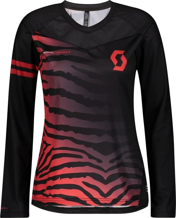 Scott Trail Vertic Trikot langarm black/lollipop pink (Damen)