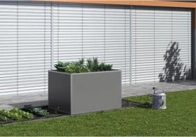 KGT Alu-Hochbeet 130 small 121x45cm anthrazit-grau