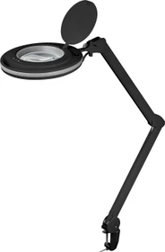 Wentronic Goobay LED-Klemm-Lupenleuchte, 9W, 1.75x, 3 Dioptrien schwarz