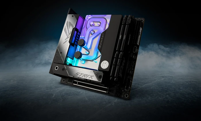 EK Water Blocks Quantum Line EK-Quantum Momentum² ROG Strix X670E-I D-RGB Monoblock, Nickel, Acryl